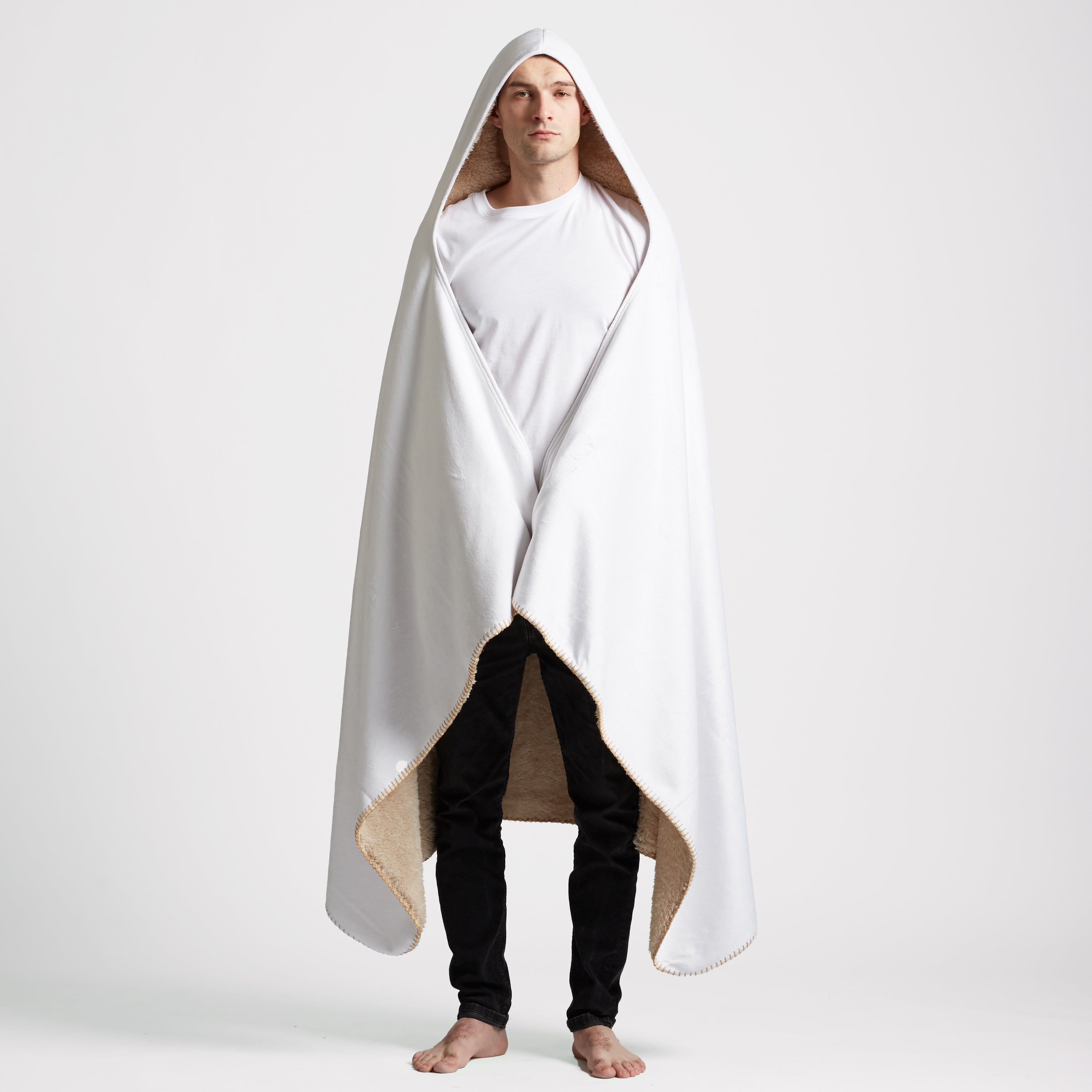 Large Hooded Sherpa Blanket 60x80