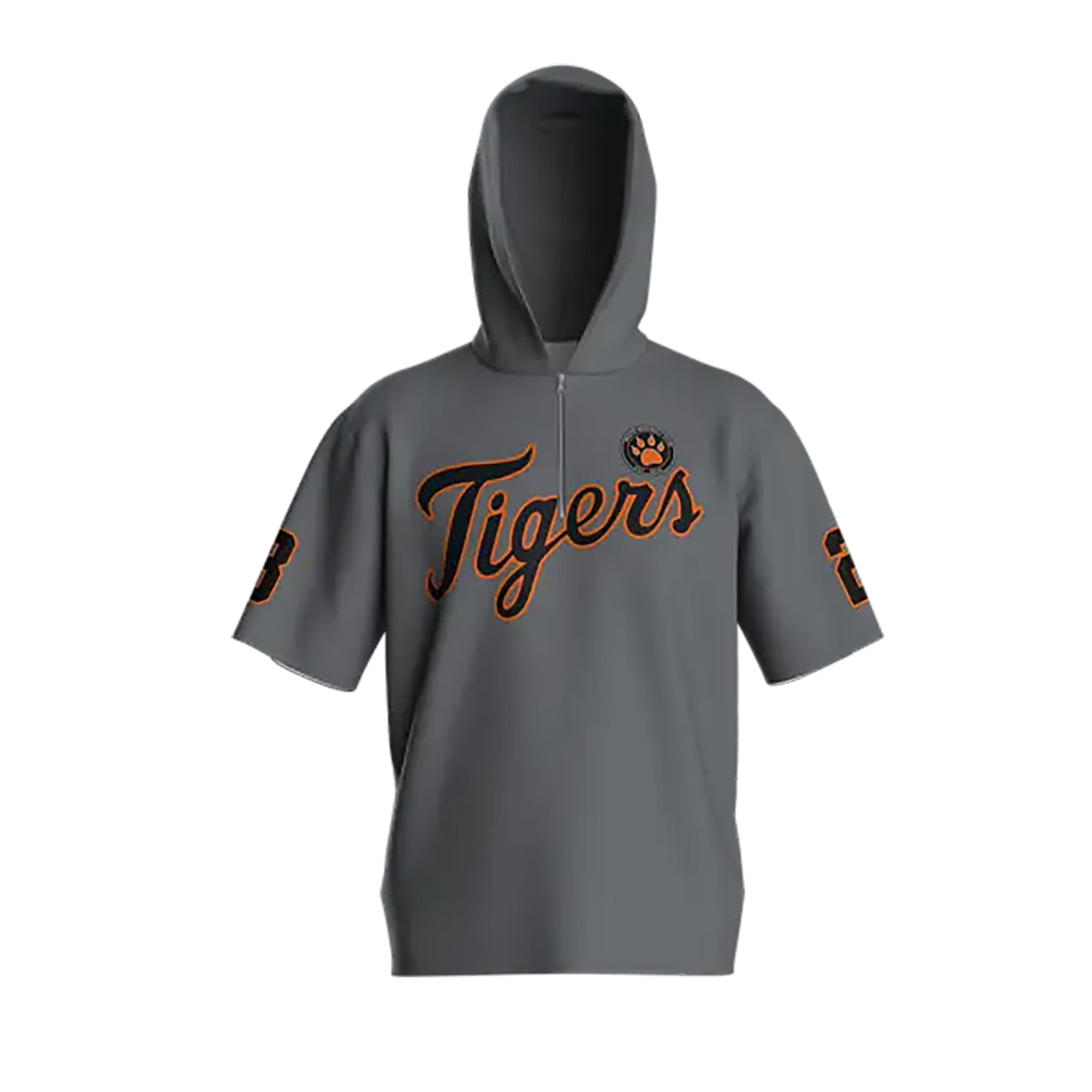 1/4 Zip Short Sleeve With Hood Batting Practice Jacket
