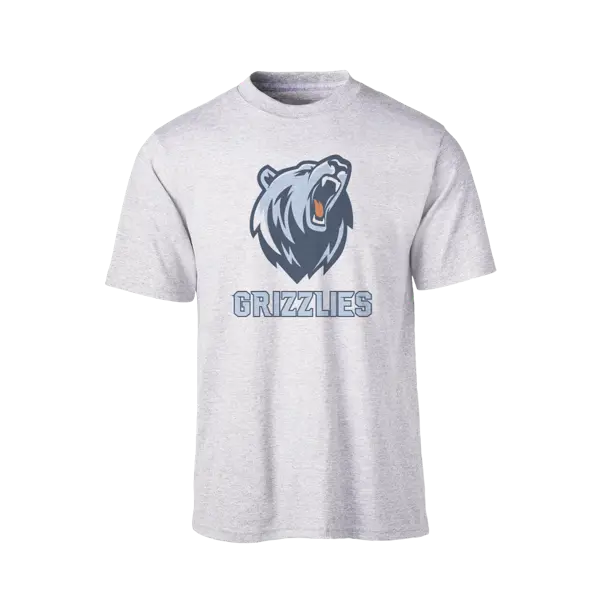 Cross-Blend Tee with Distressed Team Logo Print