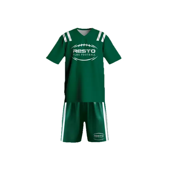 Short Sleeve V-Neck, Yoked Jersey and Shorts