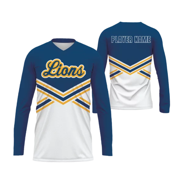 Long Sleeve V-Neck Raglan Compression Jersey